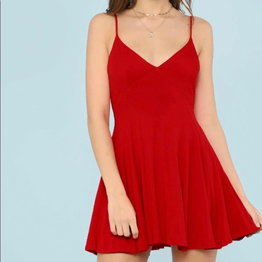 Red dress